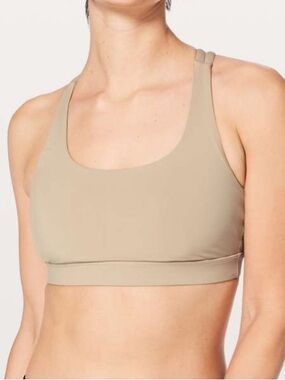 Lululemon Energy Athletic Sports Bra Women’s Crepe Beige - Size 6